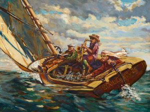 "Catching Some Wind" by David Gilsvik is at Sivertson Gallery.
