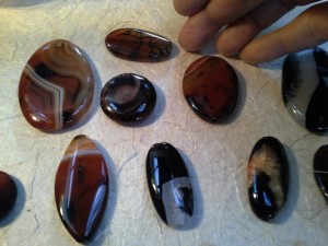 Agate beads at Ron's World Rocks.