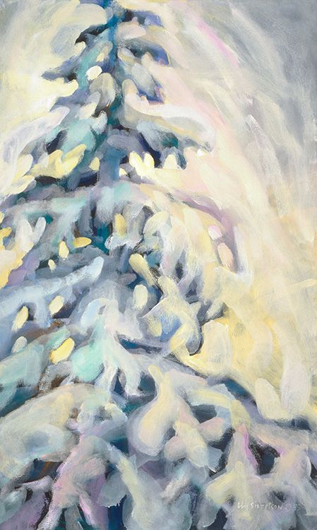 Happy New Year! Liz Sivertson calls this painting "Winter Bonus."