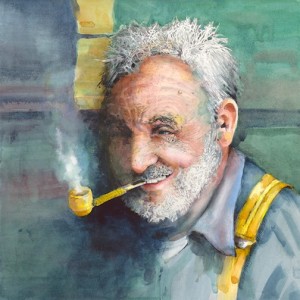 "Ed, North Shore Fisherman" by Edie Hangartner won the People's Choice Award at the Duluth Art Institute Members Show.