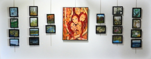 Paintings by Karen Savage Blue are featured at the Johnson Heritage Post.