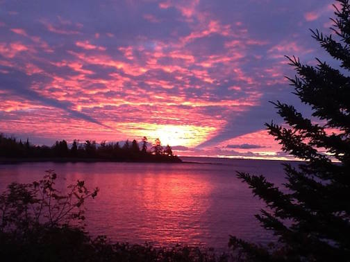 An amazing sunrise. Photo by Debbie Benedict.