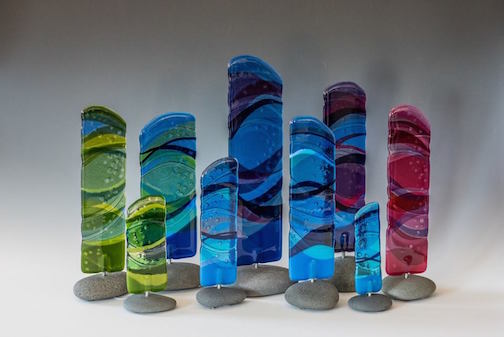 Fused glass artist Nancy Seaton will be at the Grand Marais Art Colony.