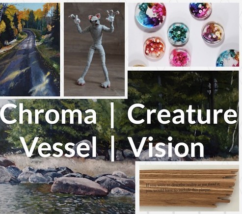 The Lewis family exhibit, "Chroma/Creature/Vessel/Vision" opens at the Johnson Heritage Post with a reception from 5-7 p.m. Friday.