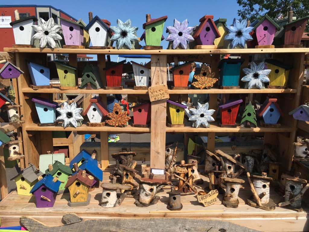 The Cook County Market runs from 9 a.m. to 1 p.m. on Saturday in the Senior Center Parking lot, featuring work by a variety of local artists and artisans. Pictured, above, is work by Jeff Lilienthal.