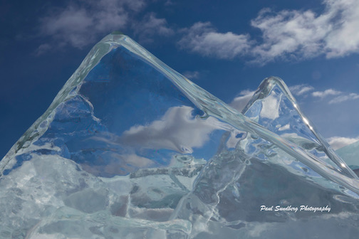 Ice shards by Paul Sundberg.