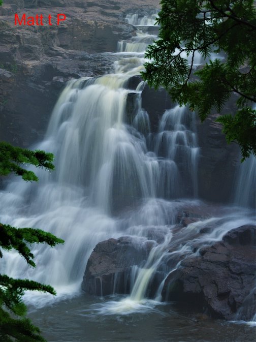 Waterfalls in summer by Matthew Pastick.