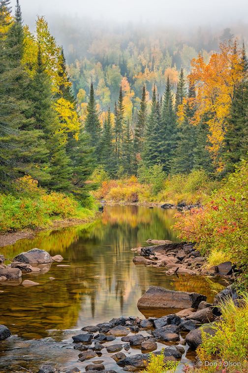 Beaver River. Fog is a photographer's friend by Donald Jay Olson.