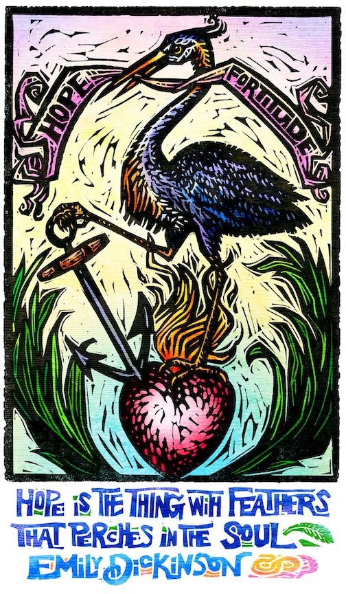 Kenspeckle Press has just finished this illustration/print for the Blue Heron Trading Co.'s 2021 calendar.