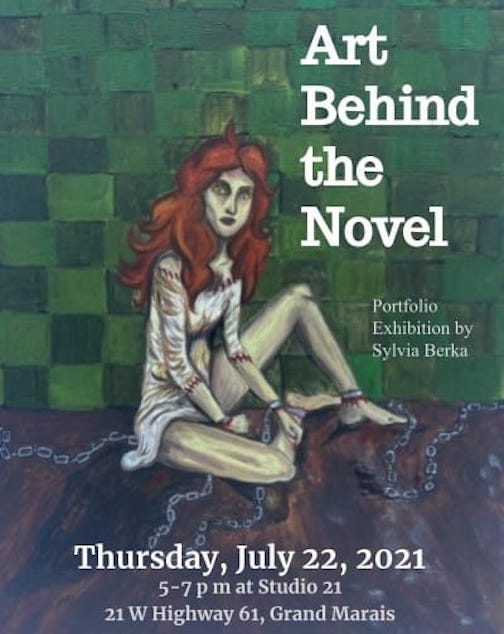 Sylvia Berka will exhibit oil paintings inspired by her novel at Studio 21 from 5-7 p.m. on Thursday.