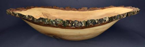 Bowl by Lou Pignolet. He is donating this bowl to North House Folk School's Online Auction for Unplugged. It is crafted from one of the elm trees that was cut down for the work being done on Hwy. 61.