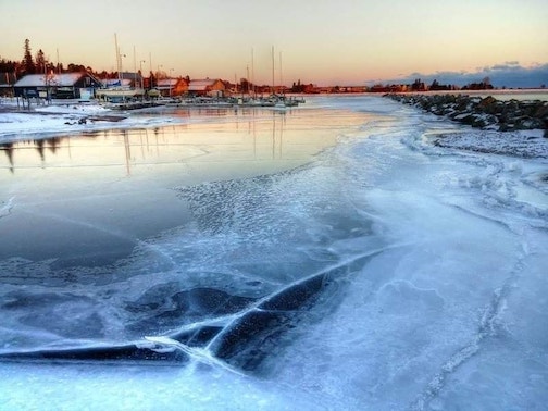 don davison frozen harbor grand marais.jkpg