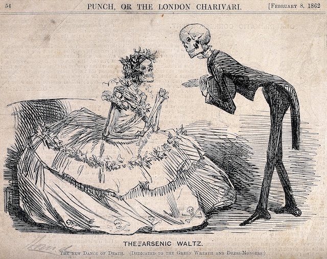 Fashion Victims. Illustration from the article Fatal Victorian Fashion. To read the article, click here.
