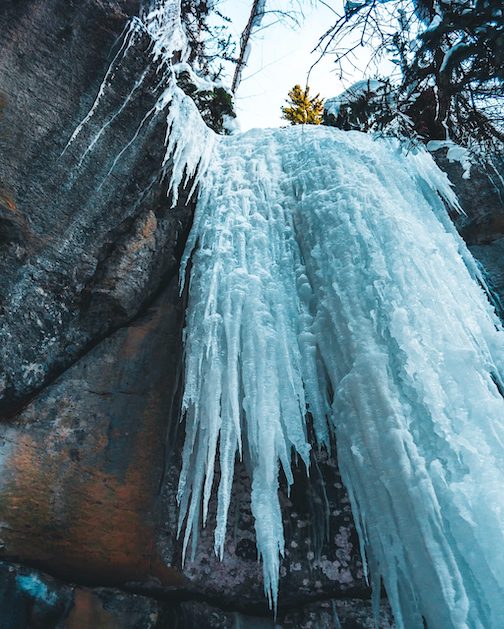 Caribou Highlands will hold a frozen waterfall tour on Saturday starting at 1:30 p.m. Click here to reserve a spot. Photo by Jan LaRochelle. 