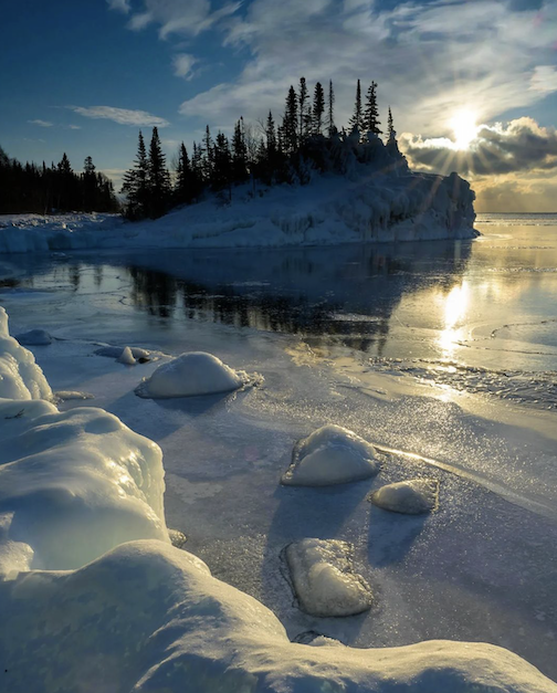 Sunrise on Lake Superior by Bryan Hansel.