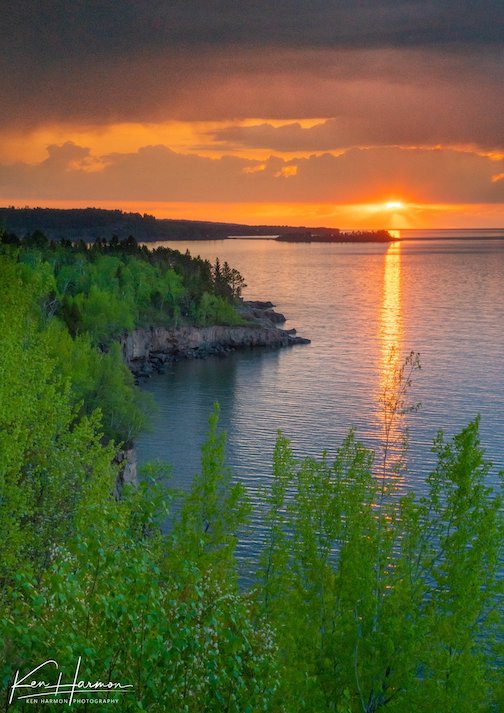 Sunrise over Lake Superior. Photo by Don Davison.