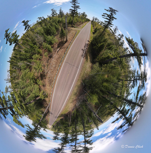 A photo sphere near Gunflint Pines by Dennis Chick.