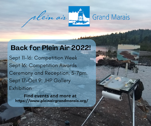 The Grand Marais Plein Air Competition begins Sept. 9.