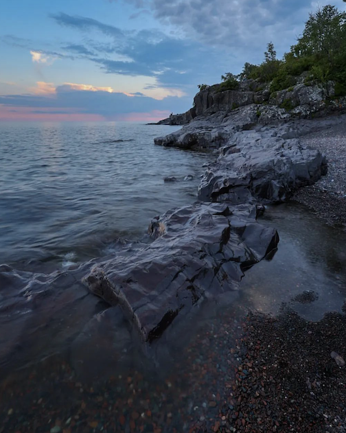 Blue Hour on Lake Superior by Thomas Spence.
