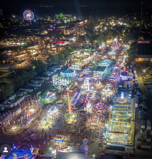 The Mnnesota State Fair is all lit up by Will Wright.
