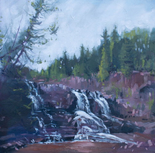 Painting by Reid Thorpe. He is exhibiting at Tettegouvcher State Park this month.