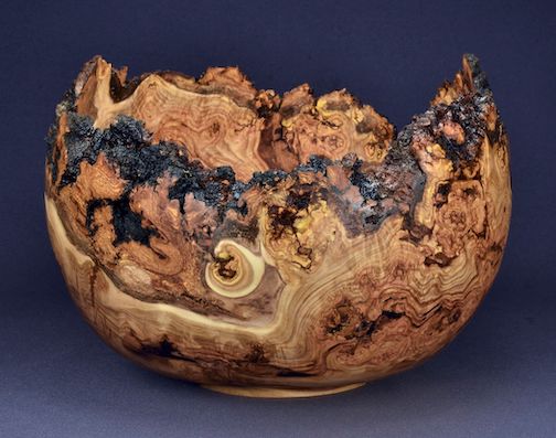 Woodturned bowl my Lou Pignolet.