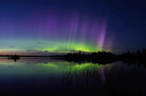 Dance of the northern lights by Ben Ahrens.