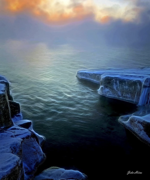 Passage on Lake Superior by John Heino.