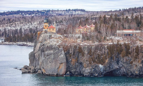 Another view of Split Rock by Nicholas Narog.