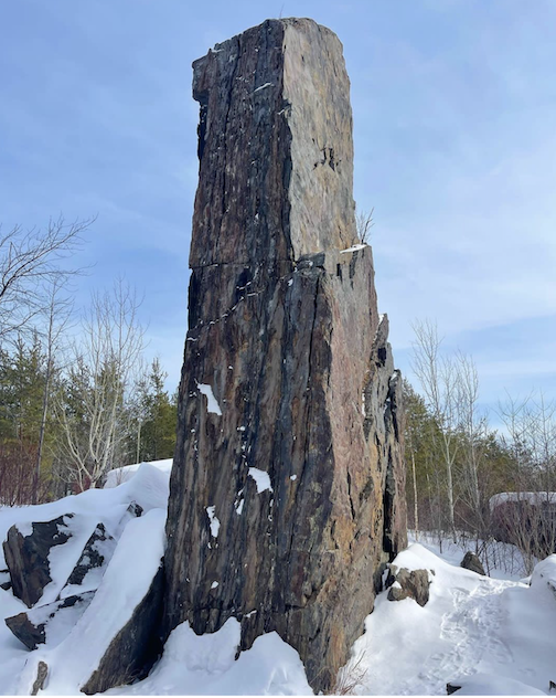 Magnetic Rock courtesy of the Gunflint Trail Association.
