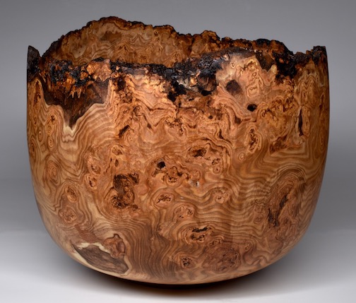 Aspen burl bowl by Lou Pignolet. He is one of the artists who will be at the Hovland Arts Festival July 1-2 at the Hovland Town Hall this year.