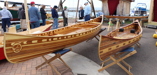 Cedar strip canoes are one of the highlights at the North House Folk Schools Wooden Boat Show. It will be June 16-18 this year.