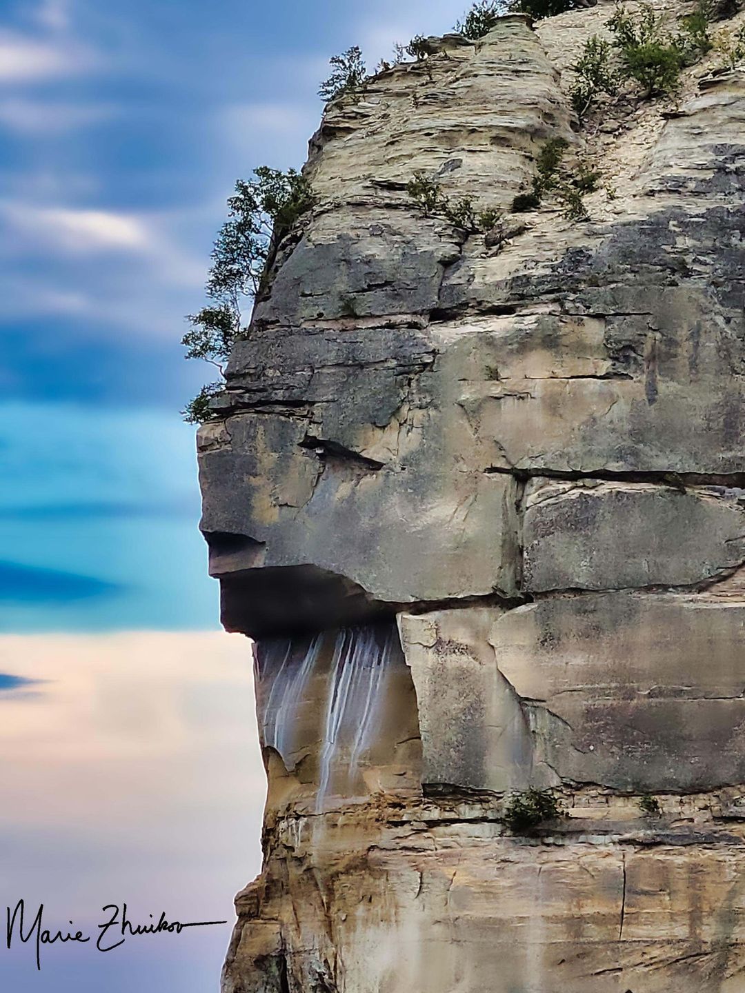 Indian Head, Pictured Rocks by Marie Zhuikov.