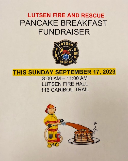Lutsen Fire and Rescue will hold a Pancake Fundraiser on Sunday.