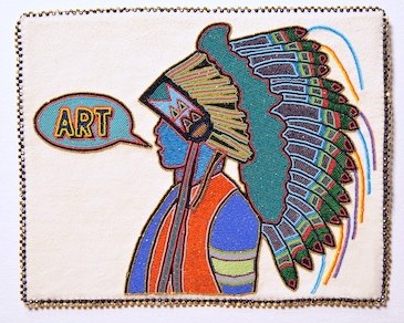 One of the pieces in the Thunder Bay Art Gallery's latest exhibit, Radical Stitch.