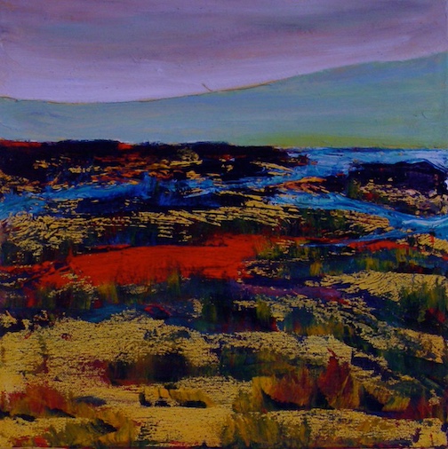 Grasslands, oil on canvas, by Heidi Sobanja.