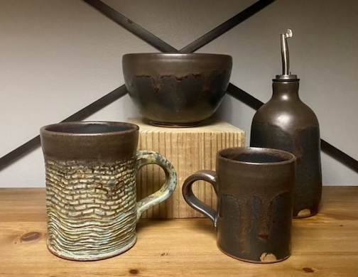 Kari Carter will have her pottery at the Winter Market at the Hub on Saturday.
