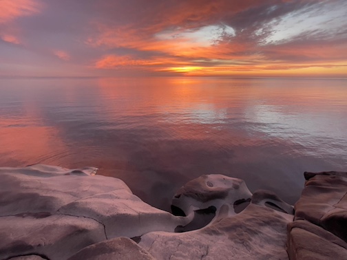 Lake Superior Sunrise by Ron Benson.