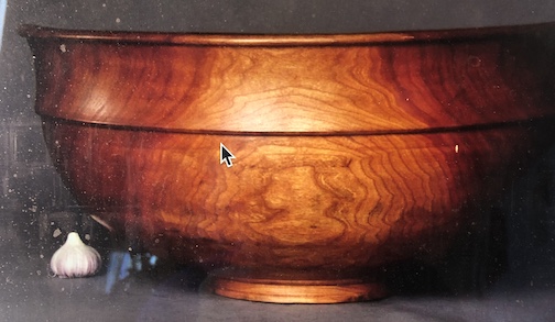 Turned bowl by Cooper Ternes.