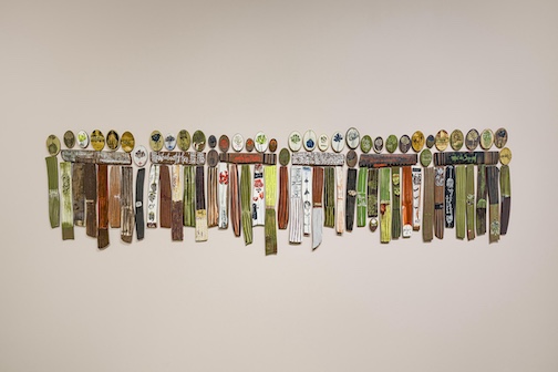 The Near And Bright Expanse, multi-media, Olga Lah is one of the pieces in Movement, currently on view at Studio 21.