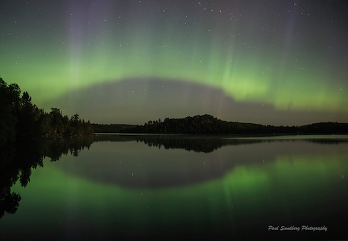 Aurora over Caribou Lake by Paul Sndberg.