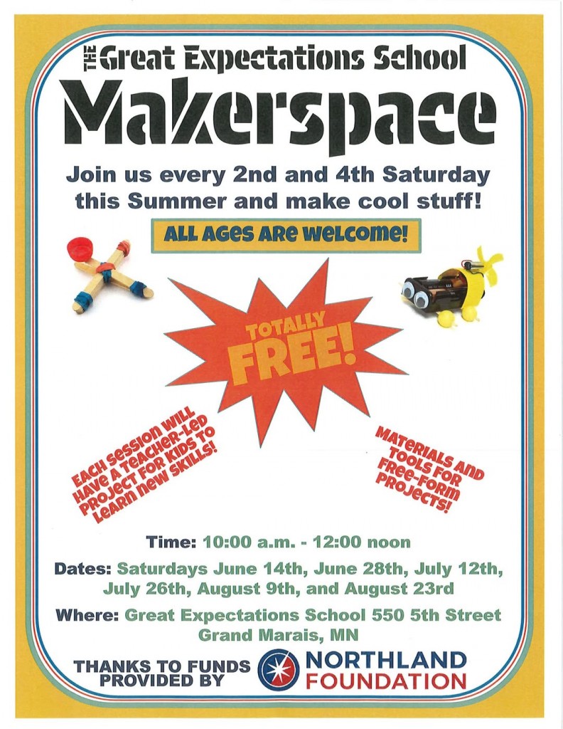Great Expectations School to host Makerspace this summer.