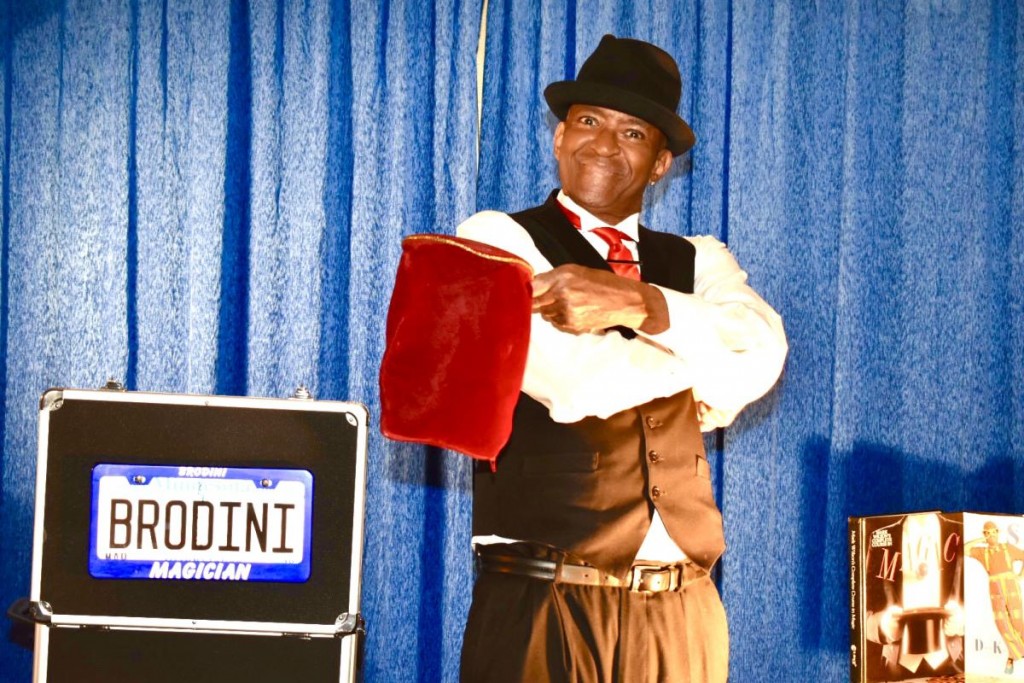 The Brodini Magic Comedy Show will be held at the Public Library on Tuesday.