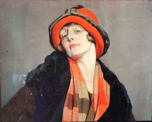 Une Australienne by Hilda Rix Nicholas in the Australian exhibit, Dangerously Modern.