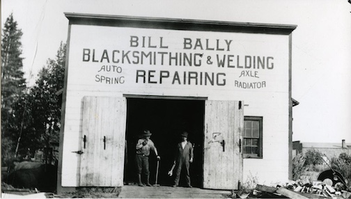 Demos at the Bally Blacksmith shop on Saturday. Photo courtesy of the Cook County Historical Society.