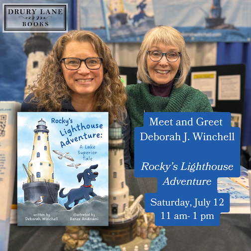 Meet and greet at Drury Lane Books on Saturday.