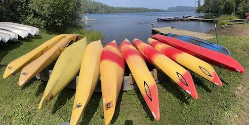 Summertime at Clearwater Lodge by Layne Kennedy.