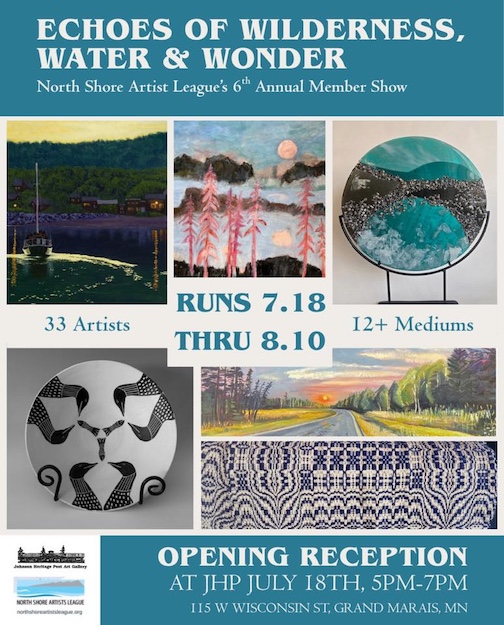 The North Shore Artists League Member Show opens July 18 at the Johnson Heritage Post.