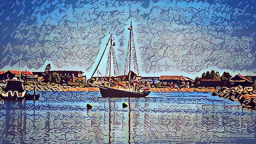The Hjordis, photo illustration, by Don Davison.