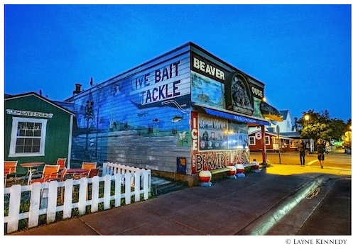 Night life in Grand Marais by Layne Kennedy.